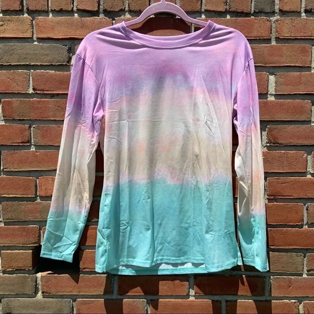 Pastel Tie-Dye Long Sleeve Shirt